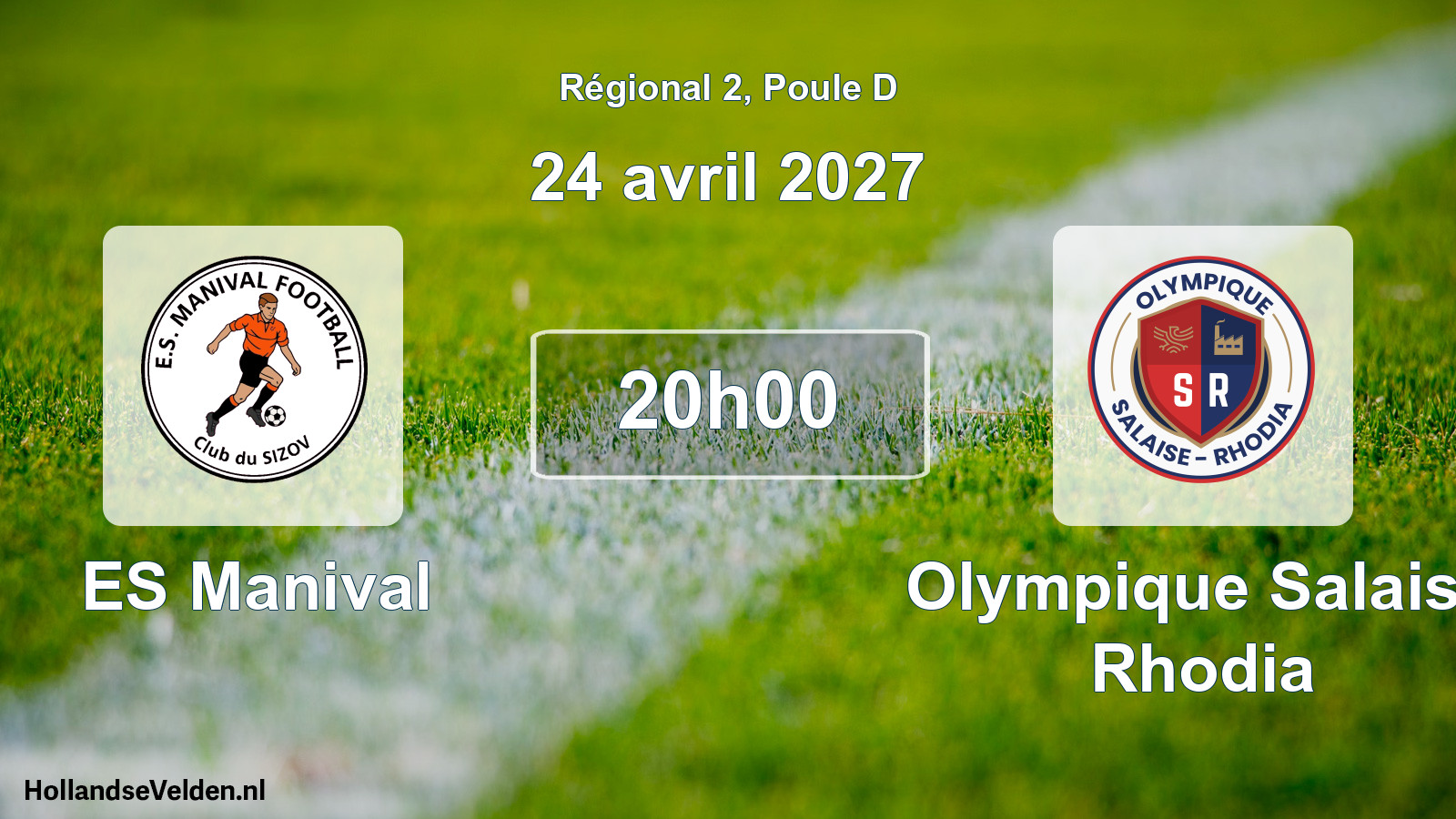 Match programmé: ES Manival - Olympique Salaise Rhodia (24 avril 2027)