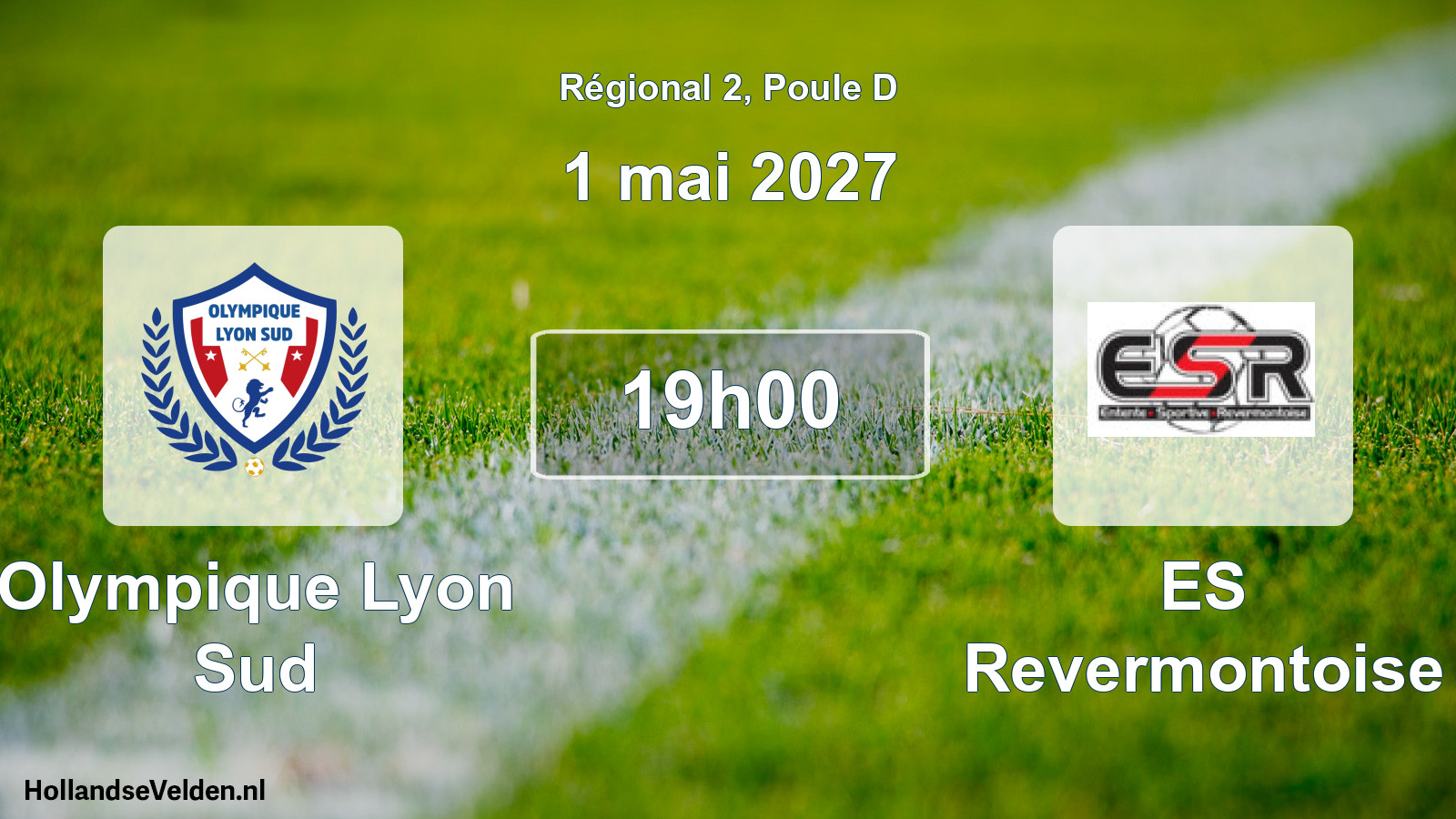 Scheduled Match: Olympique Lyon Sud - ES Revermontoise (1 May 2027)