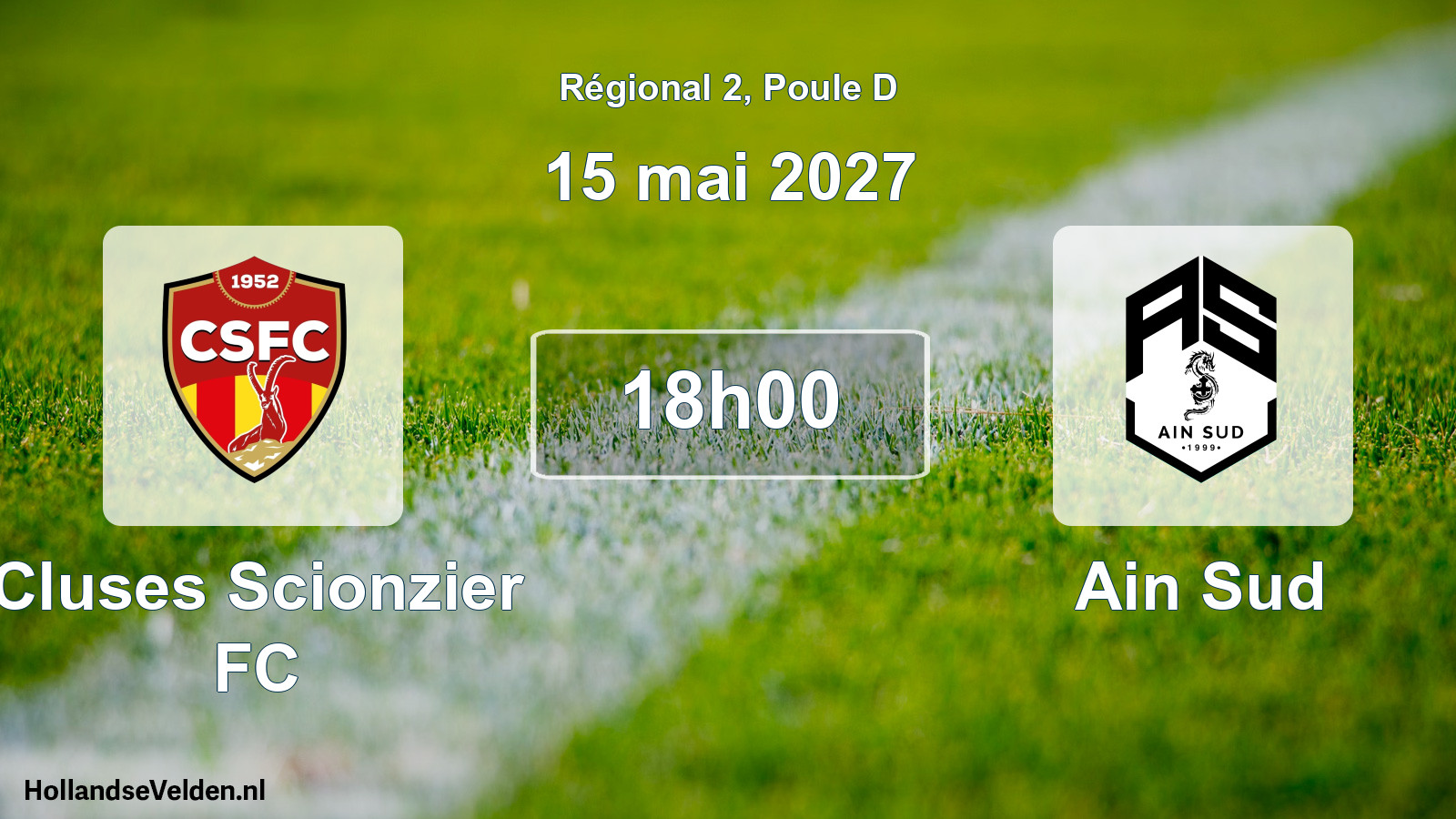 Match programmé: Cluses Scionzier FC - Ain Sud (15 mai 2027)