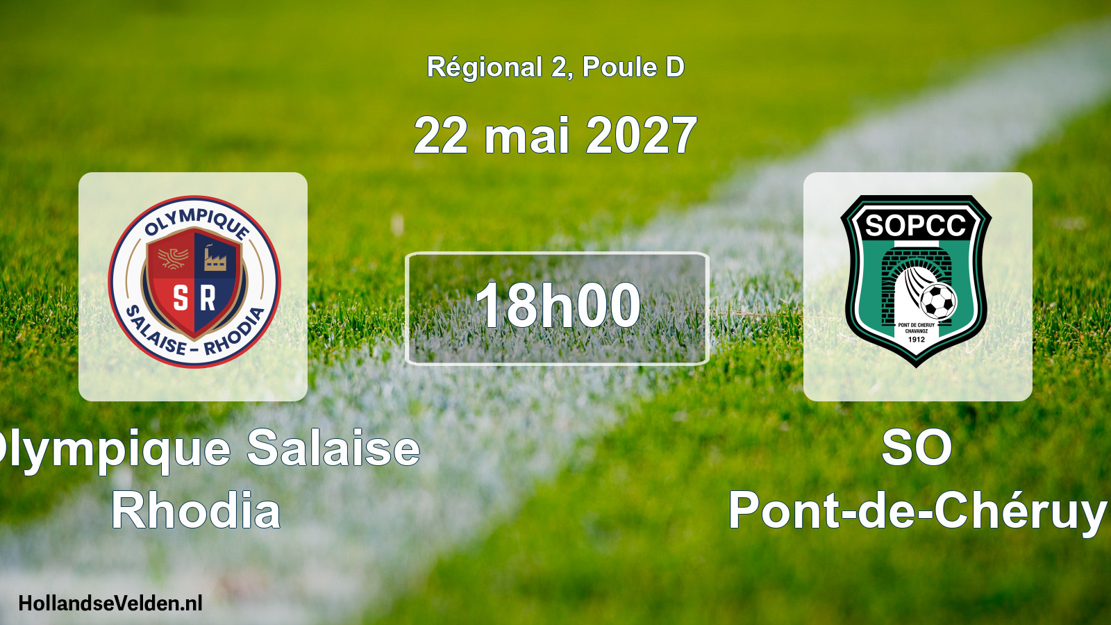Match programmé: Olympique Salaise Rhodia - SO Pont-de-Chéruy (22 mai 2027)