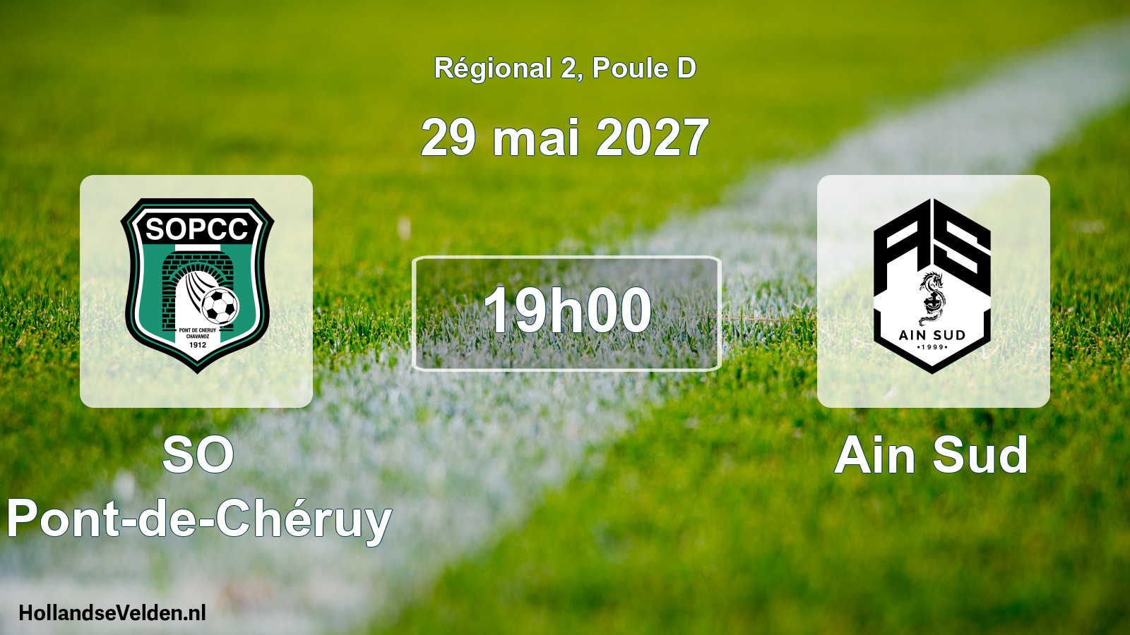 Scheduled Match: SO Pont-de-Chéruy - Ain Sud (29 May 2027)