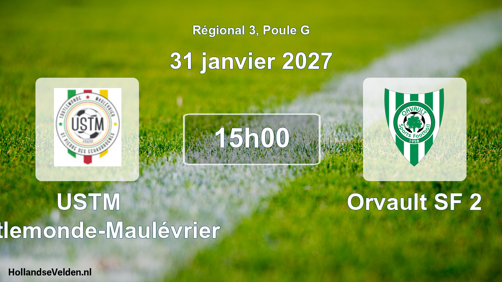 Scheduled Match: USTM Toutlemonde-Maulévrier - Orvault SF 2 (31 January 2027)