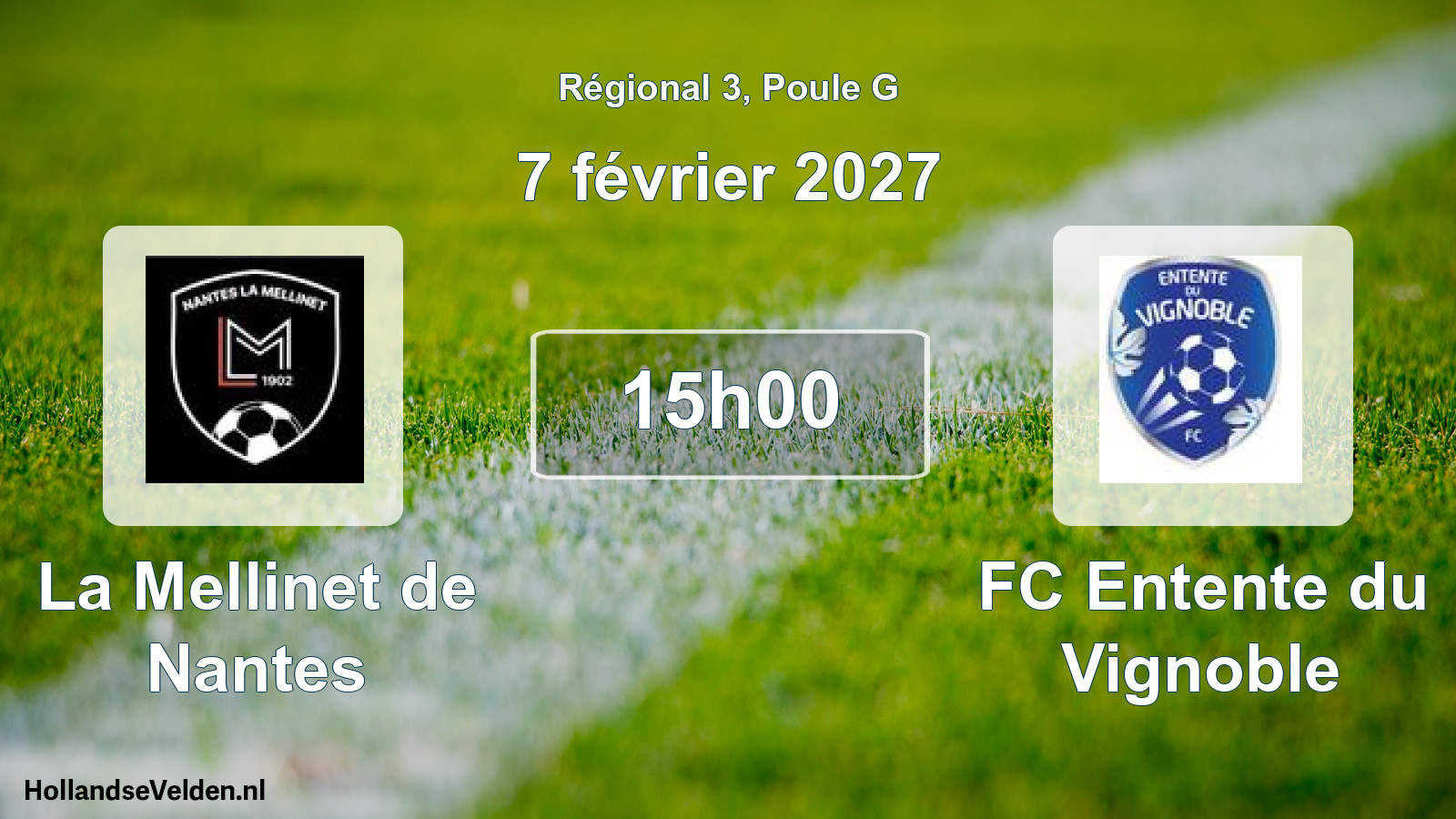Scheduled Match: La Mellinet de Nantes - FC Entente du Vignoble (7 February 2027)
