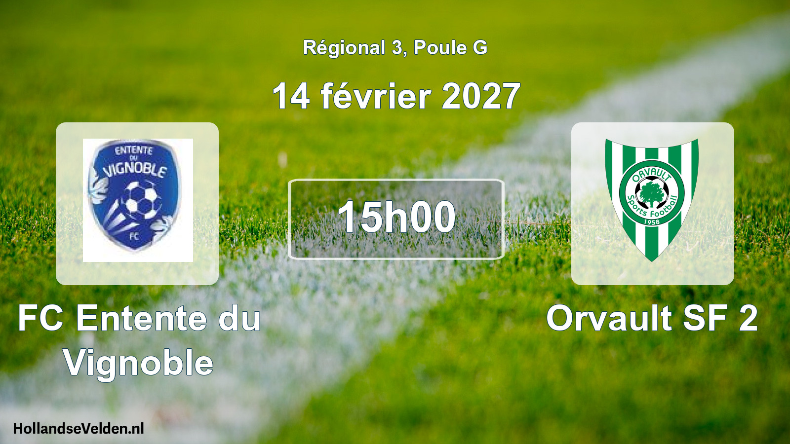 Scheduled Match: FC Entente du Vignoble - Orvault SF 2 (14 February 2027)