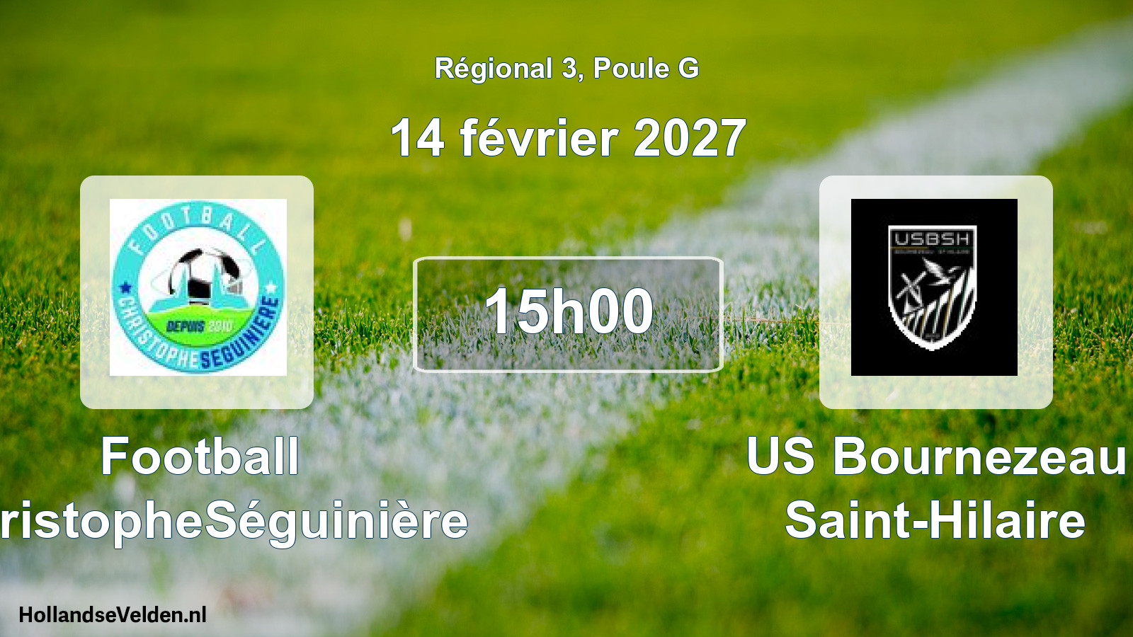 Scheduled Match: Football ChristopheSéguinière - US Bournezeau Saint-Hilaire (14 February 2027)