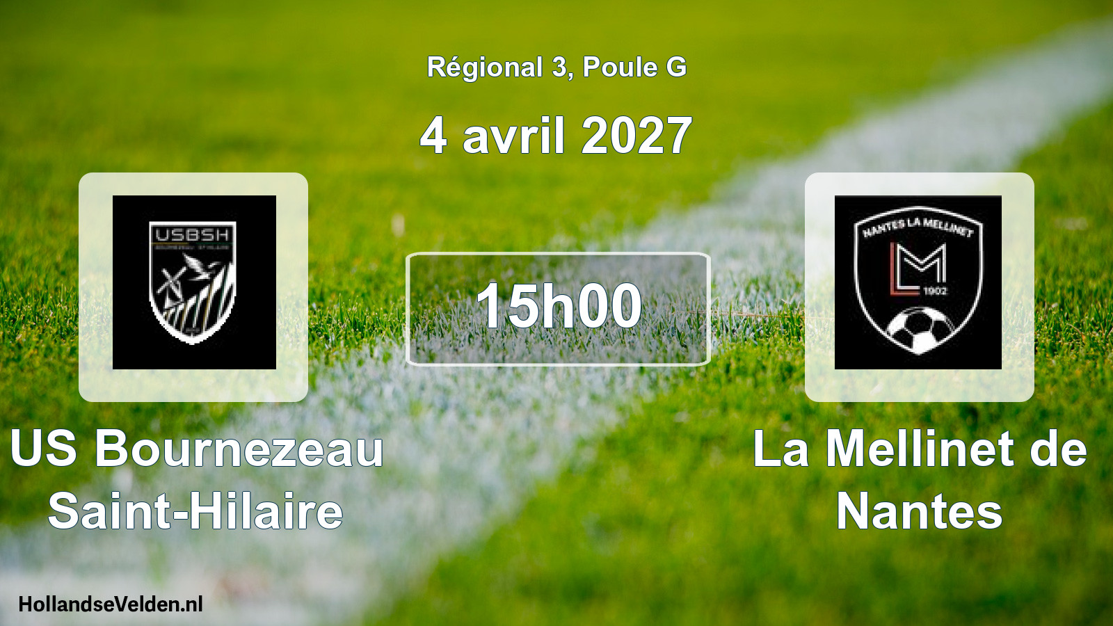 Scheduled Match: US Bournezeau Saint-Hilaire - La Mellinet de Nantes (4 April 2027)