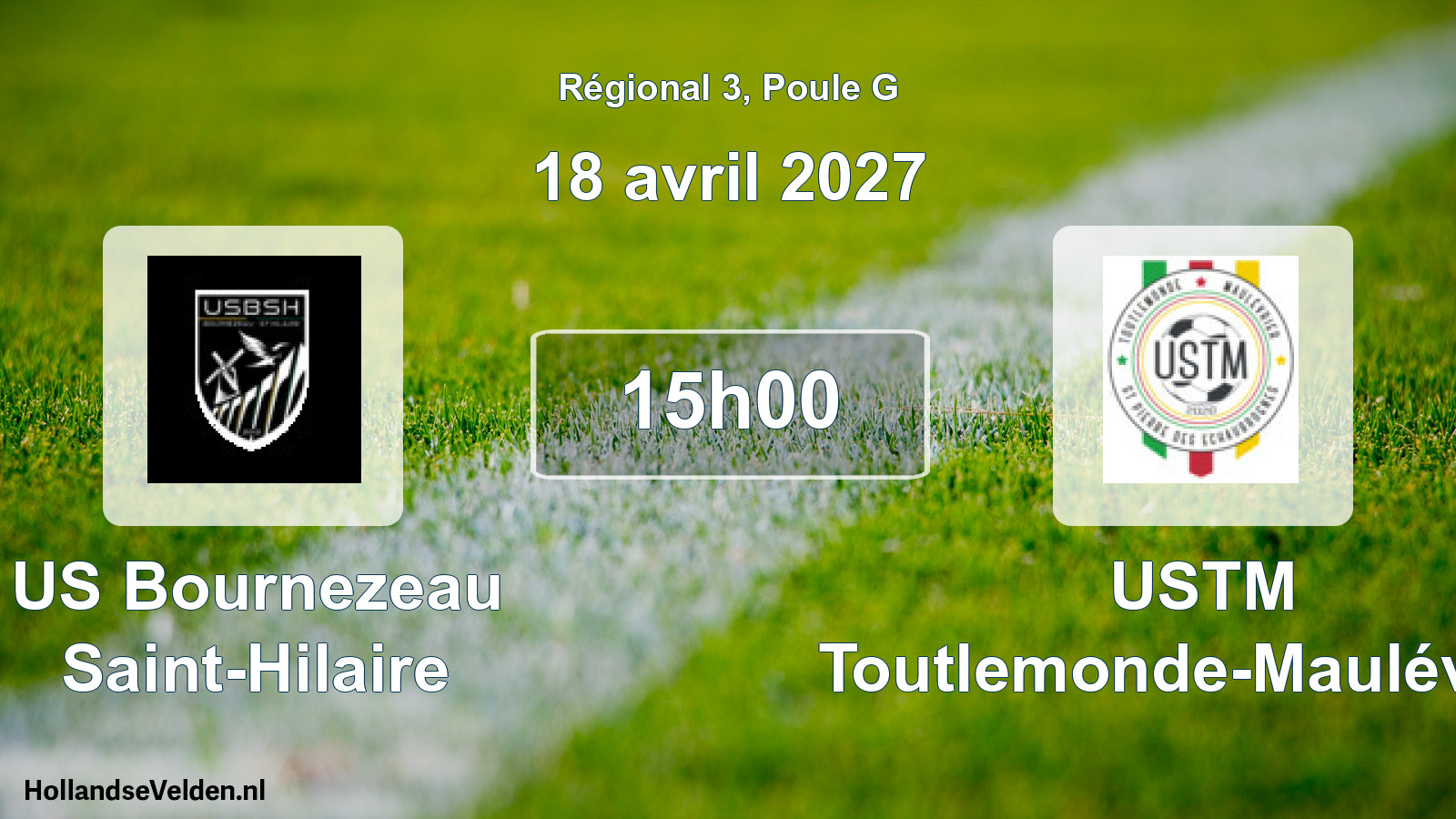 Scheduled Match: US Bournezeau Saint-Hilaire - USTM Toutlemonde-Maulévrier (18 April 2027)