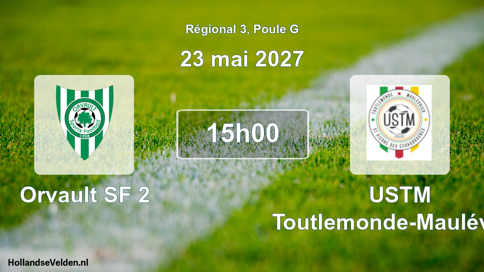 Scheduled Match: Orvault SF 2 - USTM Toutlemonde-Maulévrier (23 May 2027)