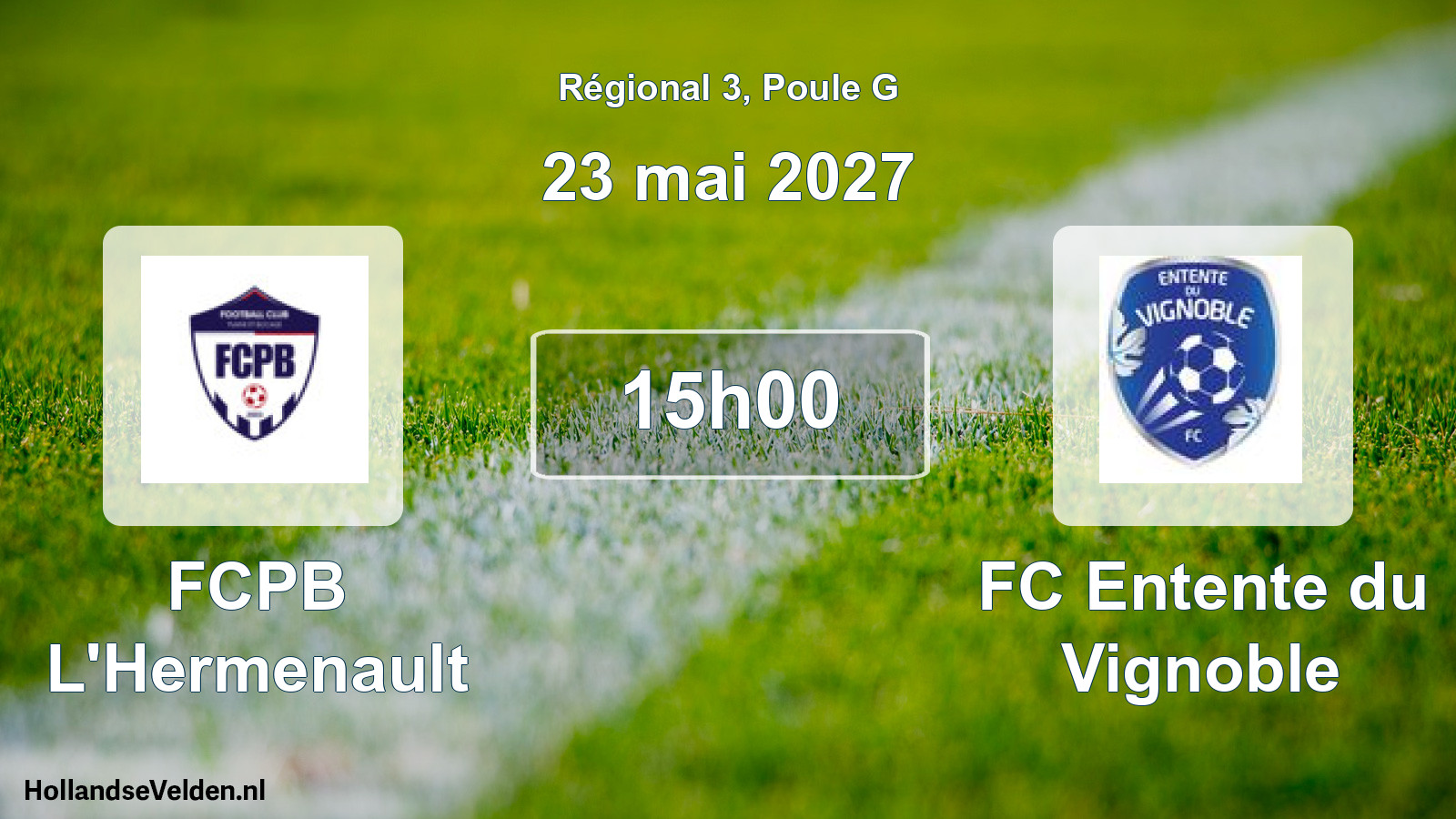 Scheduled Match: FCPB L'Hermenault - FC Entente du Vignoble (23 May 2027)