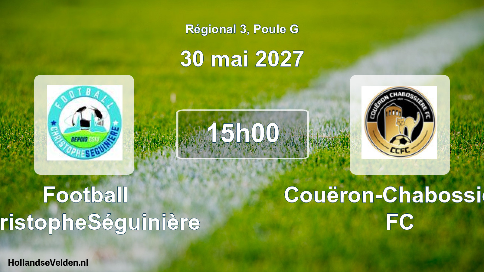 Geplande wedstrijd: Football ChristopheSéguinière - Couëron-Chabossière FC (30 mei 2027)
