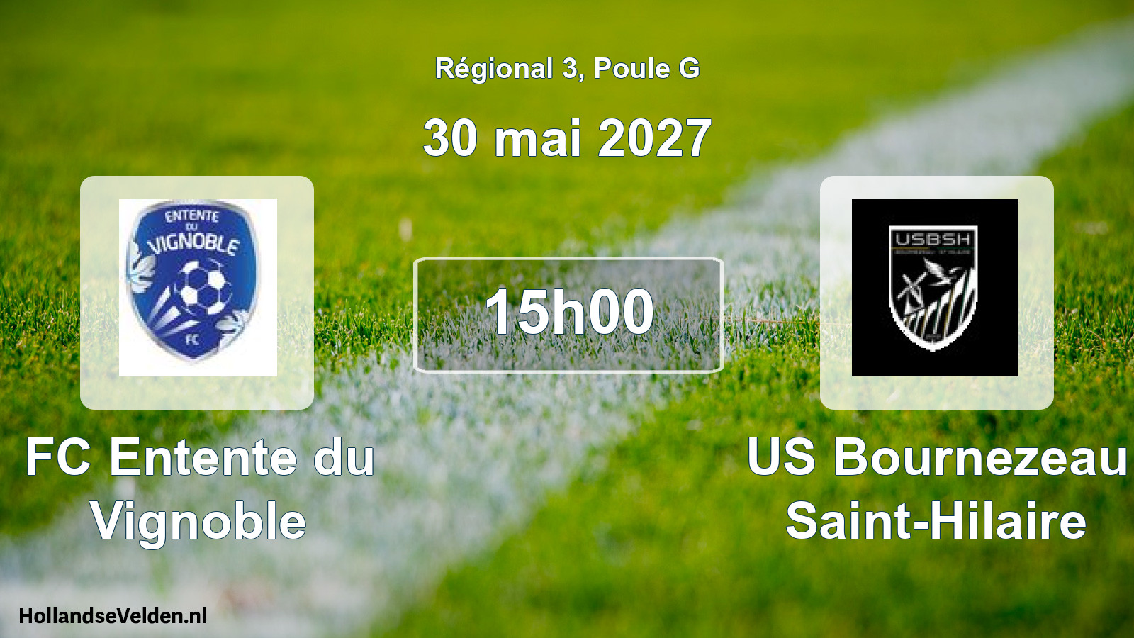 Scheduled Match: FC Entente du Vignoble - US Bournezeau Saint-Hilaire (30 May 2027)