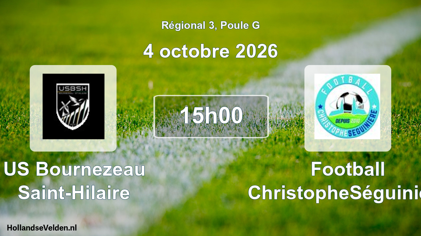 Scheduled Match: US Bournezeau Saint-Hilaire - Football ChristopheSéguinière (4 October 2026)