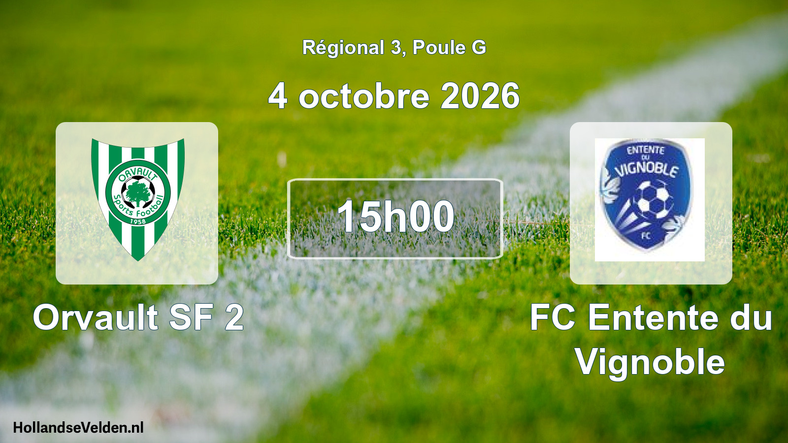 Scheduled Match: Orvault SF 2 - FC Entente du Vignoble (4 October 2026)