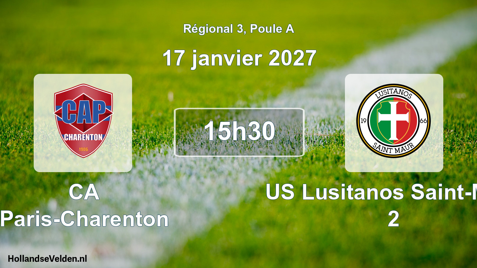 Scheduled Match: CA Paris-Charenton - US Lusitanos Saint-Maur 2 (17 January 2027)