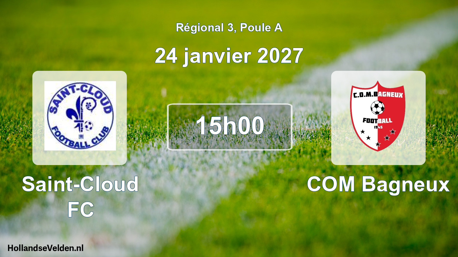 Scheduled Match: Saint-Cloud FC - COM Bagneux (24 January 2027)