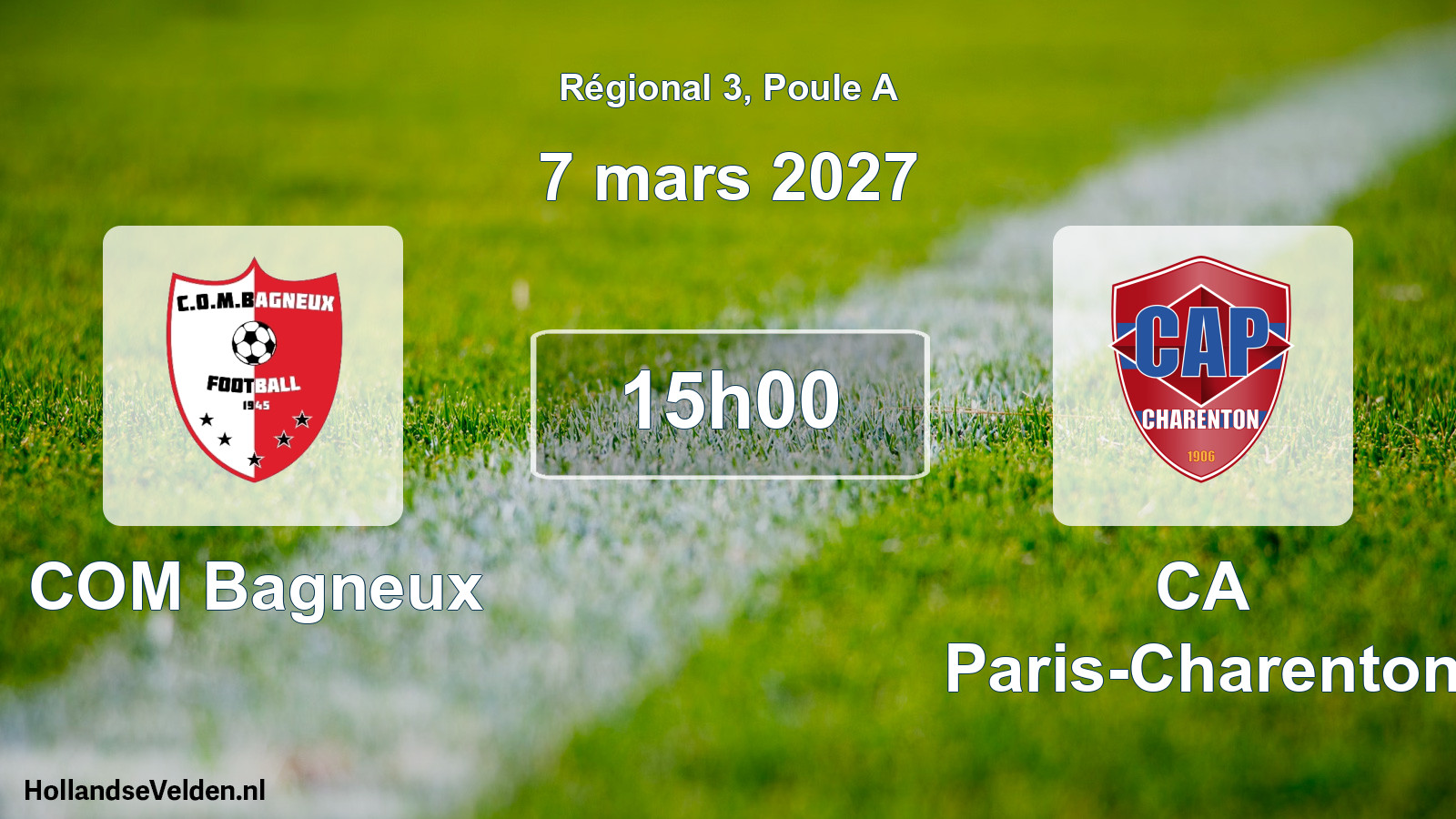 Scheduled Match: COM Bagneux - CA Paris-Charenton (7 March 2027)