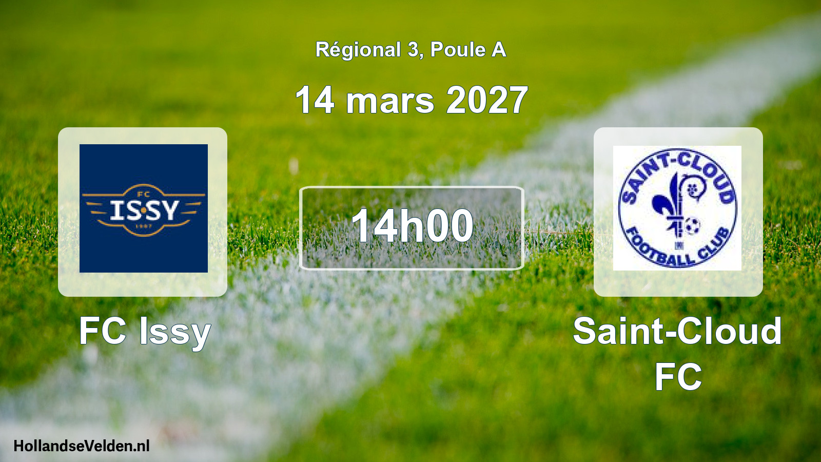 Scheduled Match: FC Issy - Saint-Cloud FC (14 March 2027)