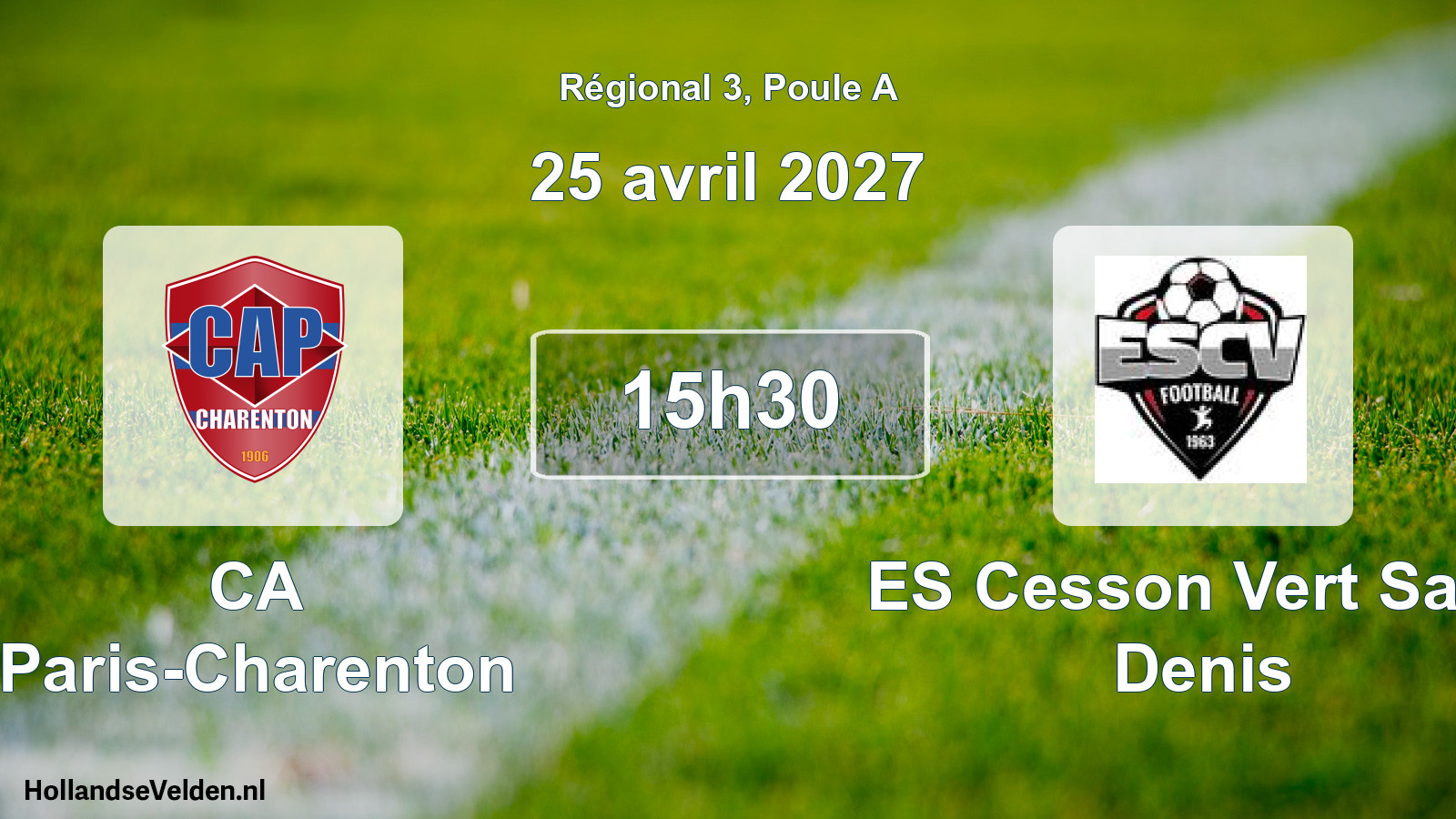 Scheduled Match: CA Paris-Charenton - ES Cesson Vert Saint Denis (25 April 2027)