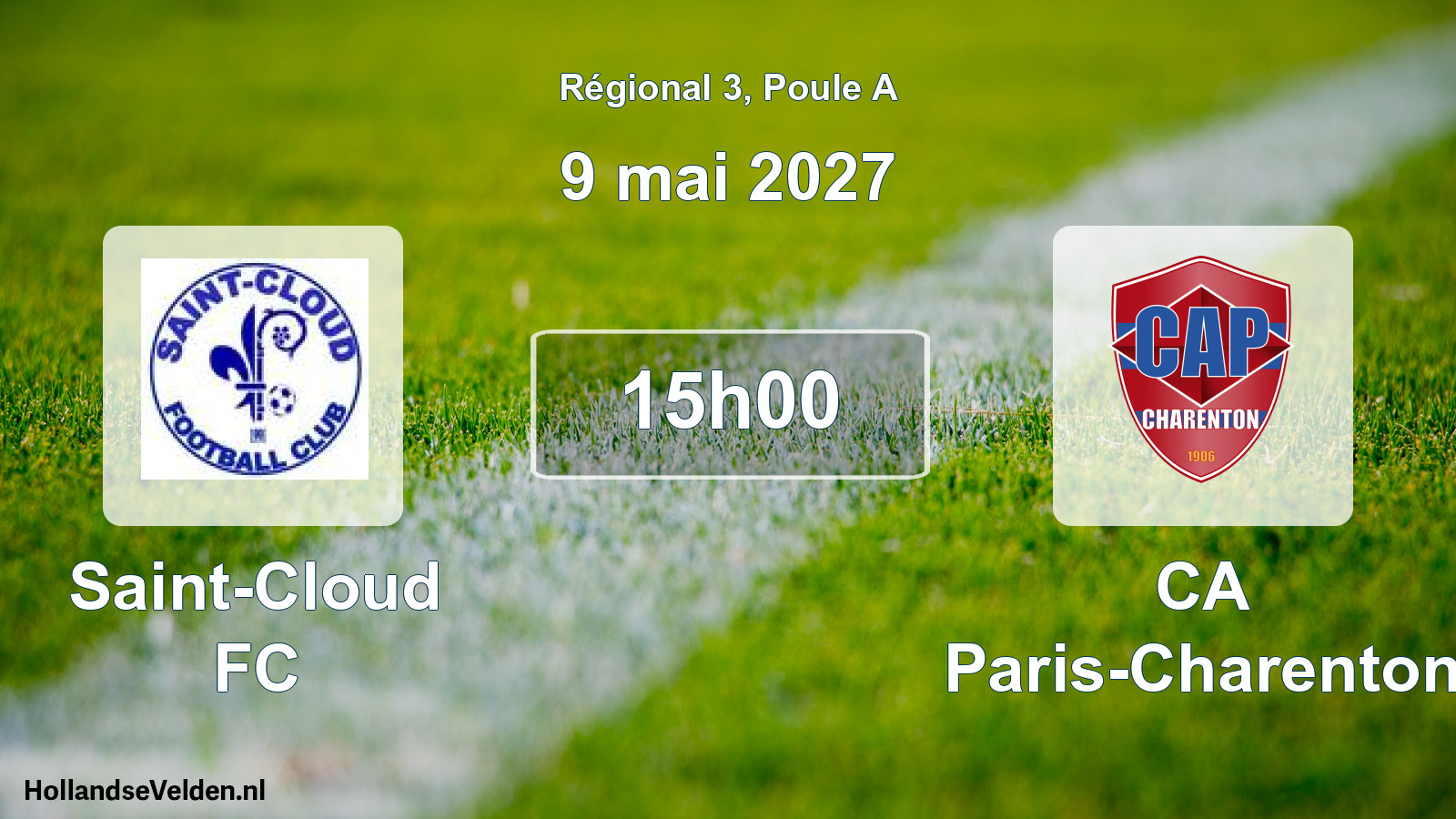 Scheduled Match: Saint-Cloud FC - CA Paris-Charenton (9 May 2027)