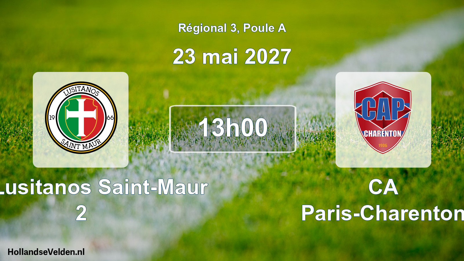Scheduled Match: US Lusitanos Saint-Maur 2 - CA Paris-Charenton (23 May 2027)