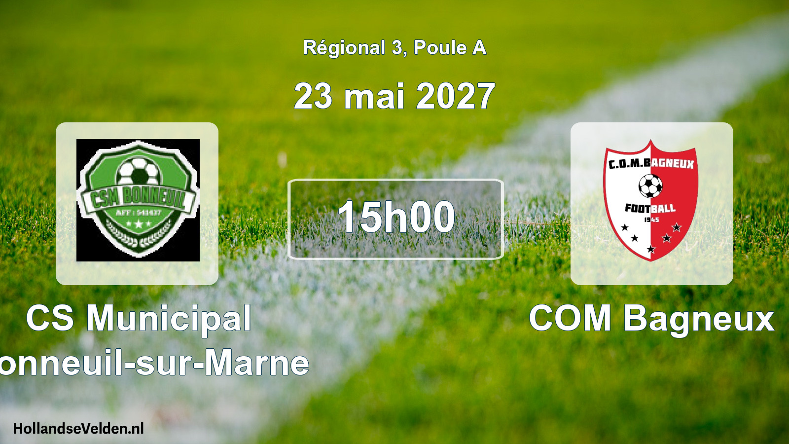 Scheduled Match: CS Municipal Bonneuil-sur-Marne - COM Bagneux (23 May 2027)