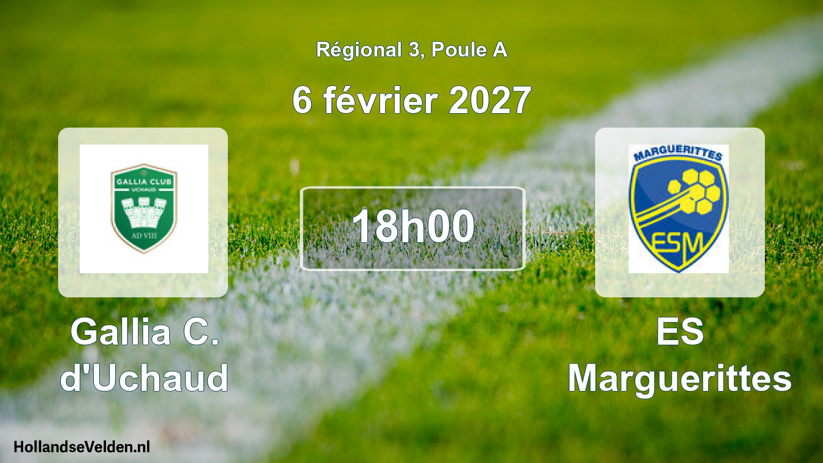 Match programmé: Gallia C. d'Uchaud - ES Marguerittes (6 février 2027)