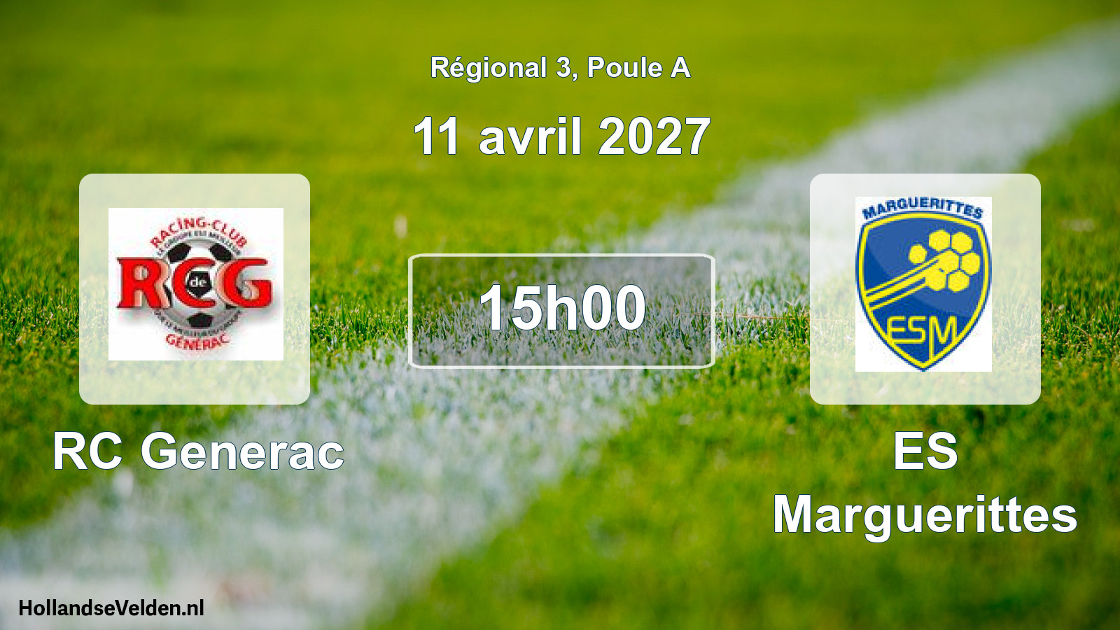 Scheduled Match: RC Generac - ES Marguerittes (11 April 2027)