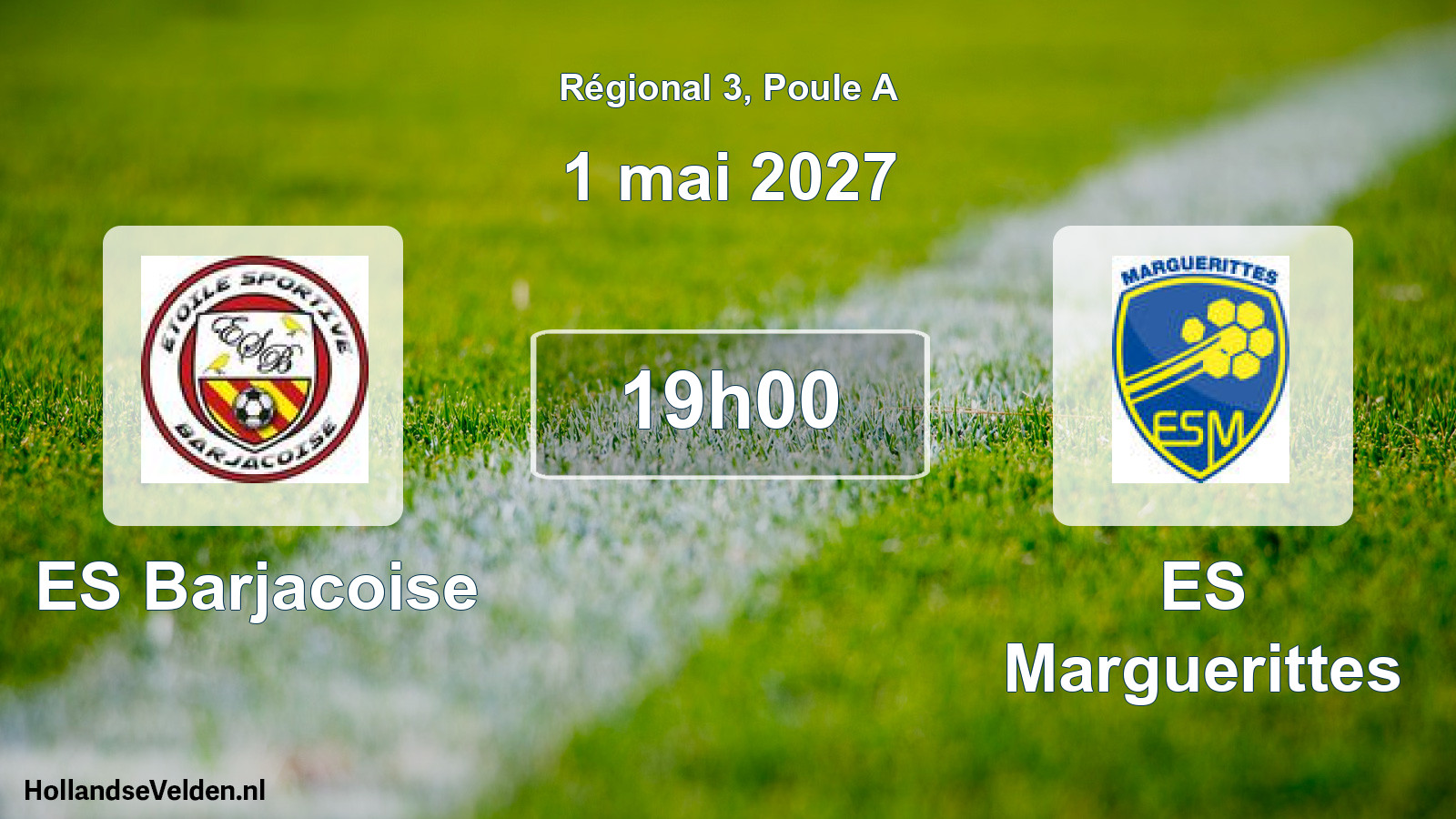 Scheduled Match: ES Barjacoise - ES Marguerittes (1 May 2027)