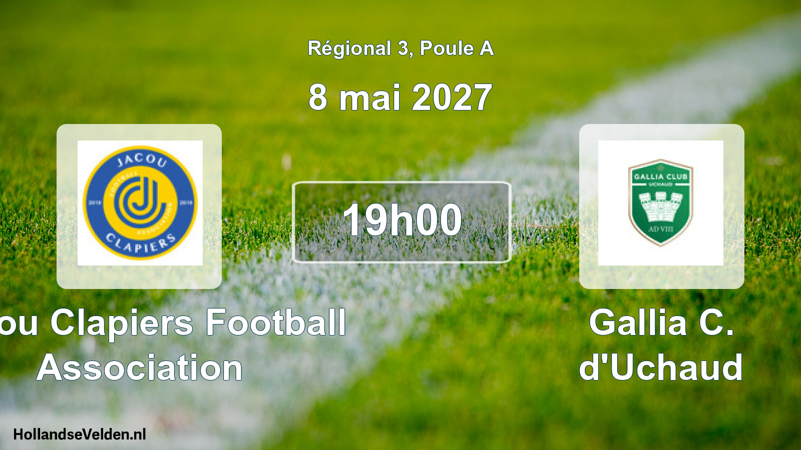 Match programmé: Jacou Clapiers Football Association - Gallia C. d'Uchaud (8 mai 2027)