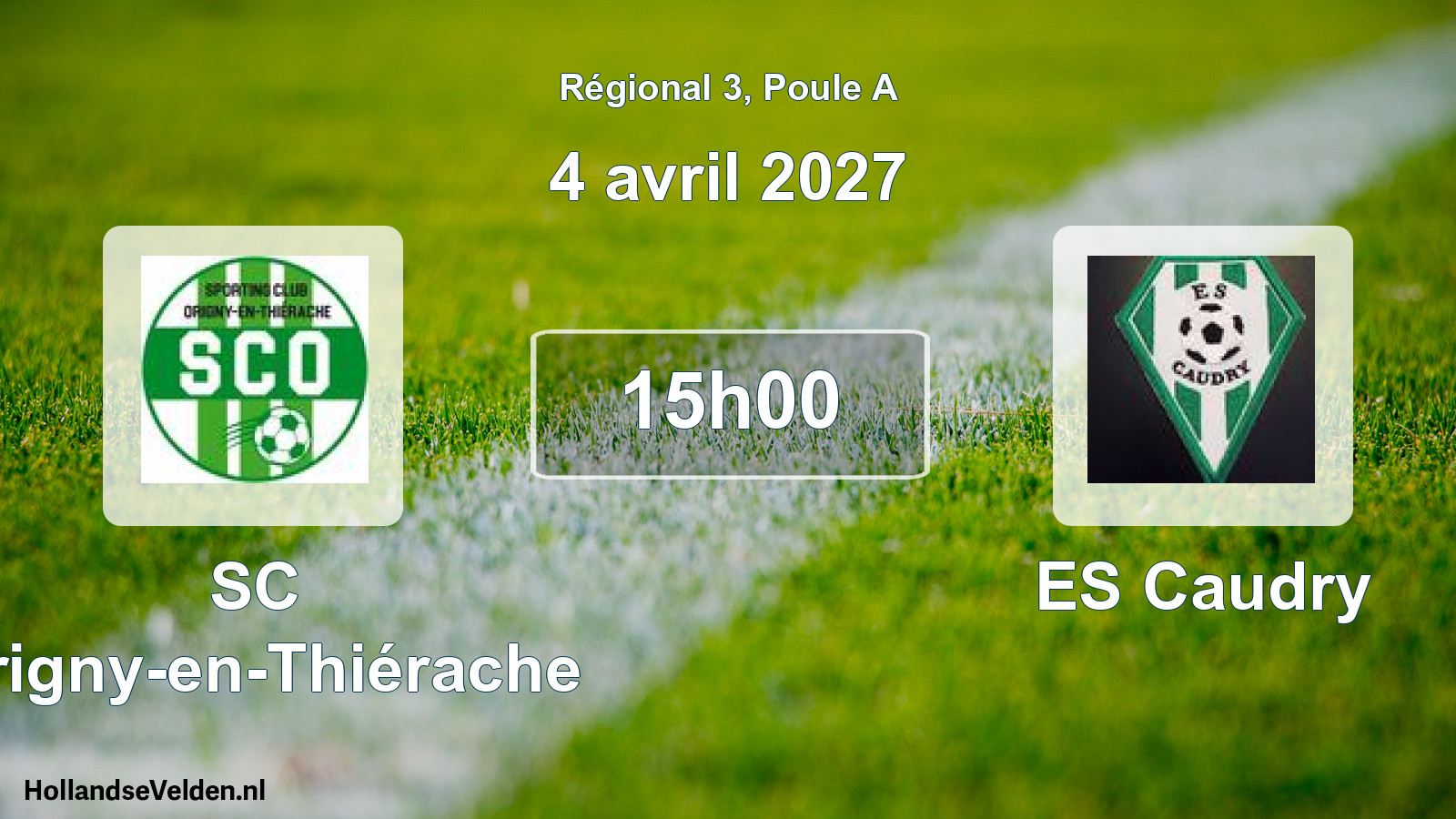 Scheduled Match: SC Origny-en-Thiérache - ES Caudry (4 April 2027)