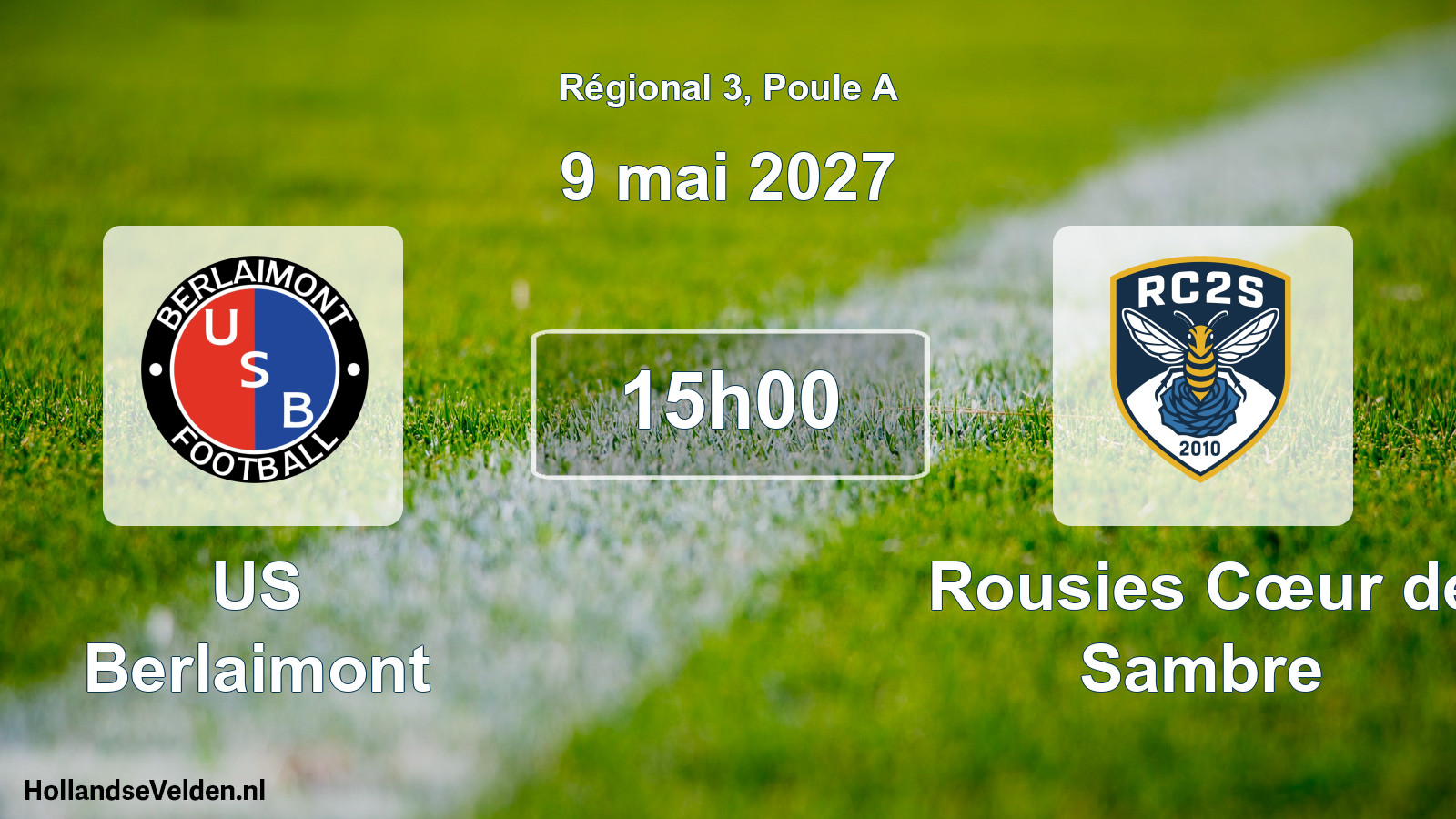 Scheduled Match: US Berlaimont - Rousies Cœur de Sambre (9 May 2027)