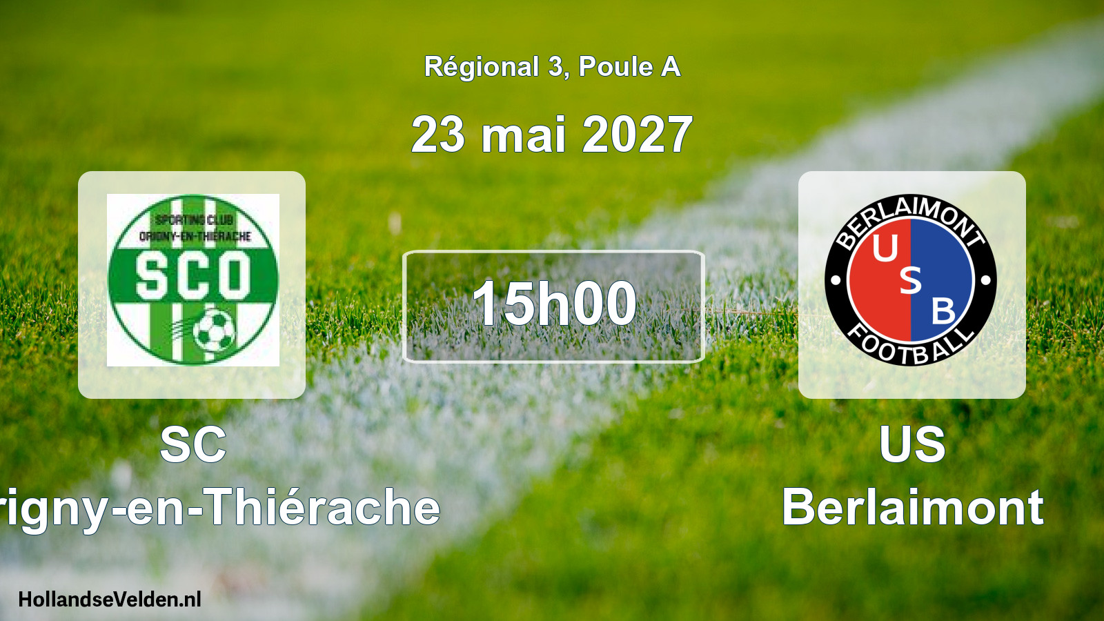 Scheduled Match: SC Origny-en-Thiérache - US Berlaimont (23 May 2027)