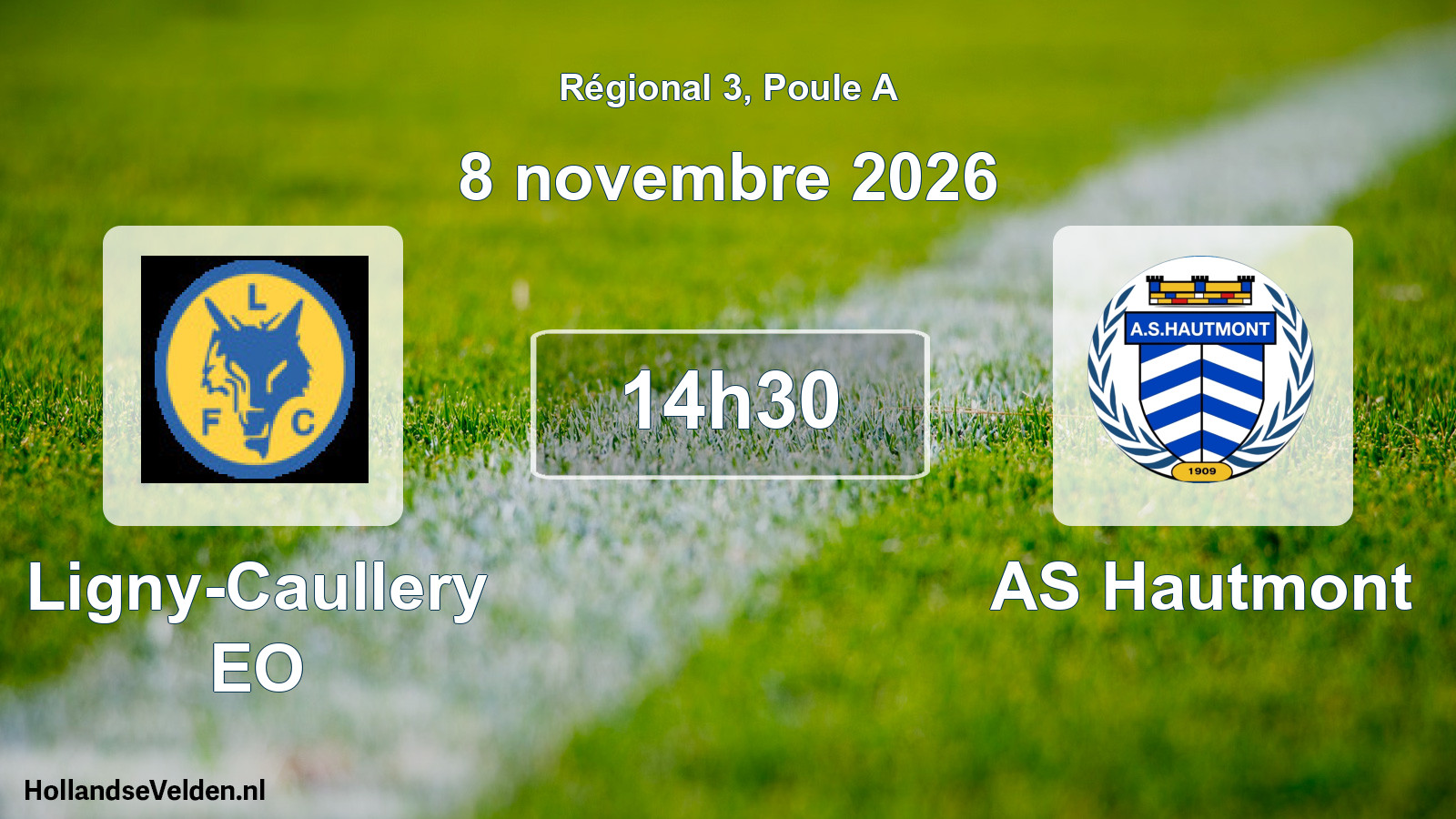Scheduled Match: Ligny-Caullery EO - AS Hautmont (8 November 2026)