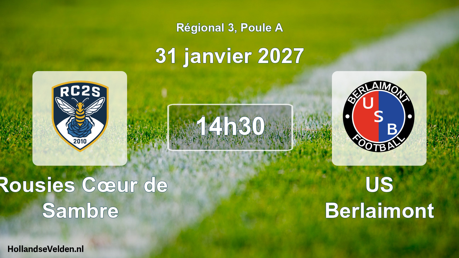 Scheduled Match: Rousies Cœur de Sambre - US Berlaimont (31 January 2027)