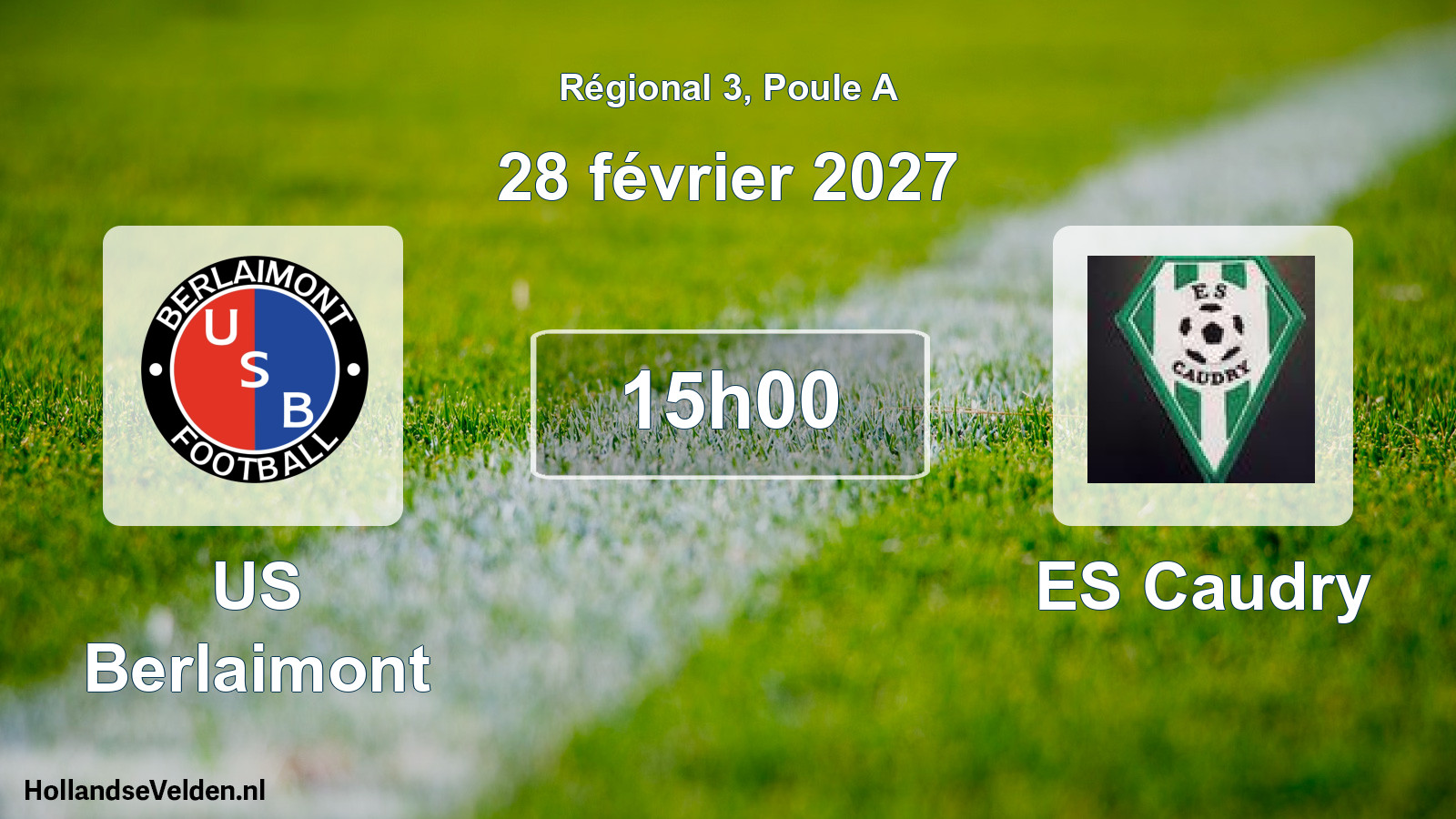Scheduled Match: US Berlaimont - ES Caudry (28 February 2027)
