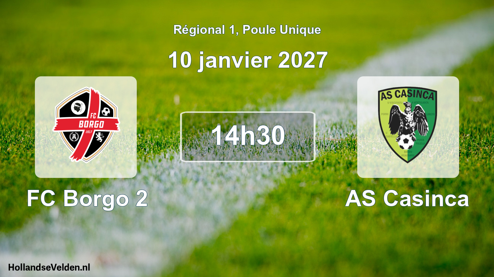 Scheduled Match: FC Borgo 2 - AS Casinca (10 January 2027)