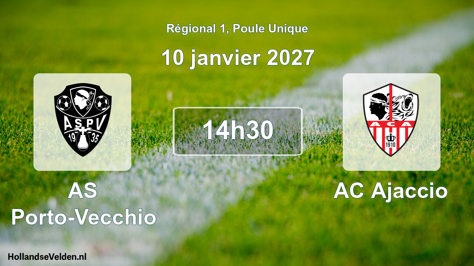 Scheduled Match: AS Porto-Vecchio - AC Ajaccio (10 January 2027)