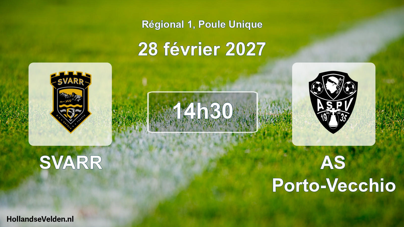 Scheduled Match: SVARR - AS Porto-Vecchio (28 February 2027)