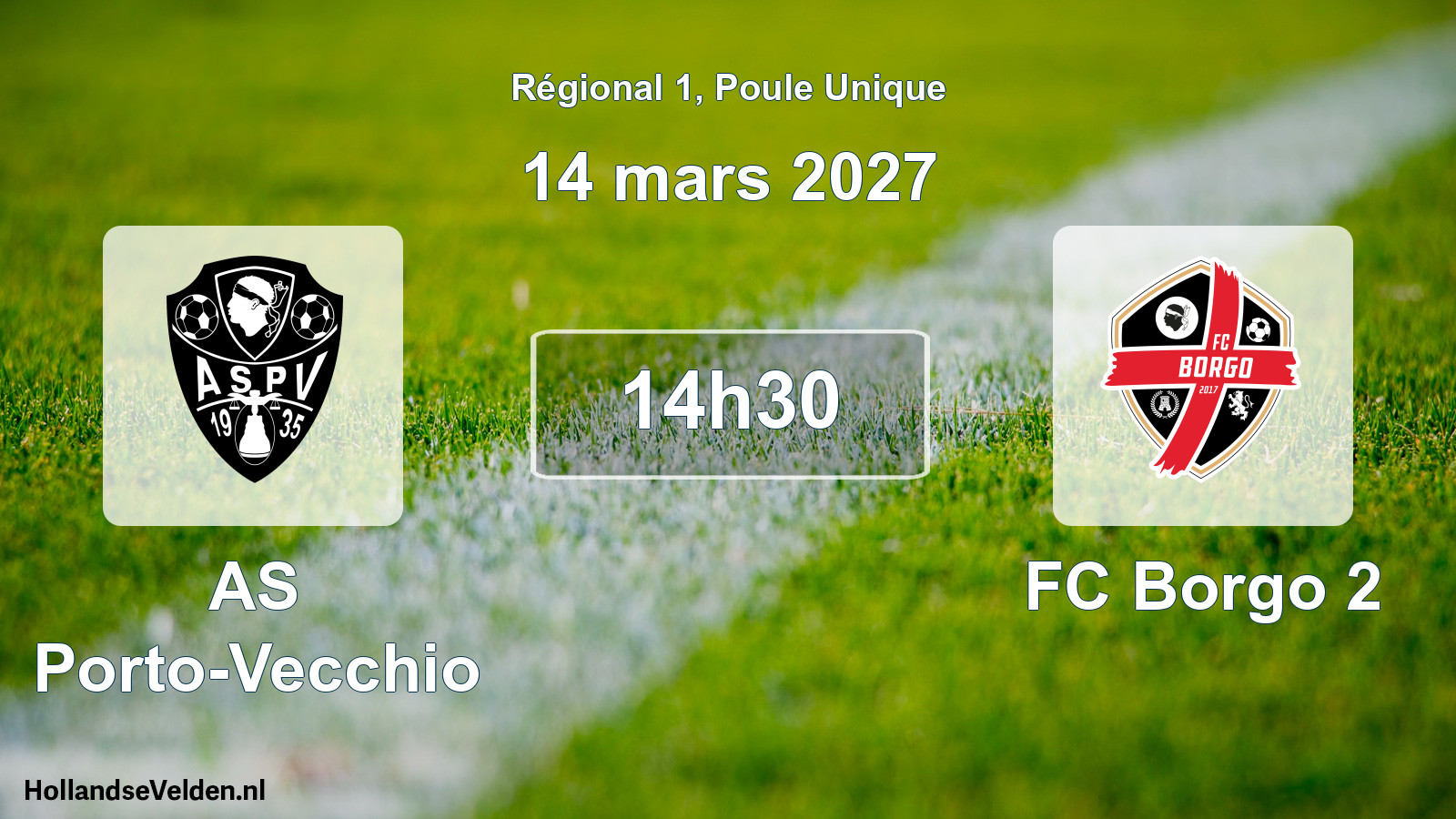 Scheduled Match: AS Porto-Vecchio - FC Borgo 2 (14 March 2027)
