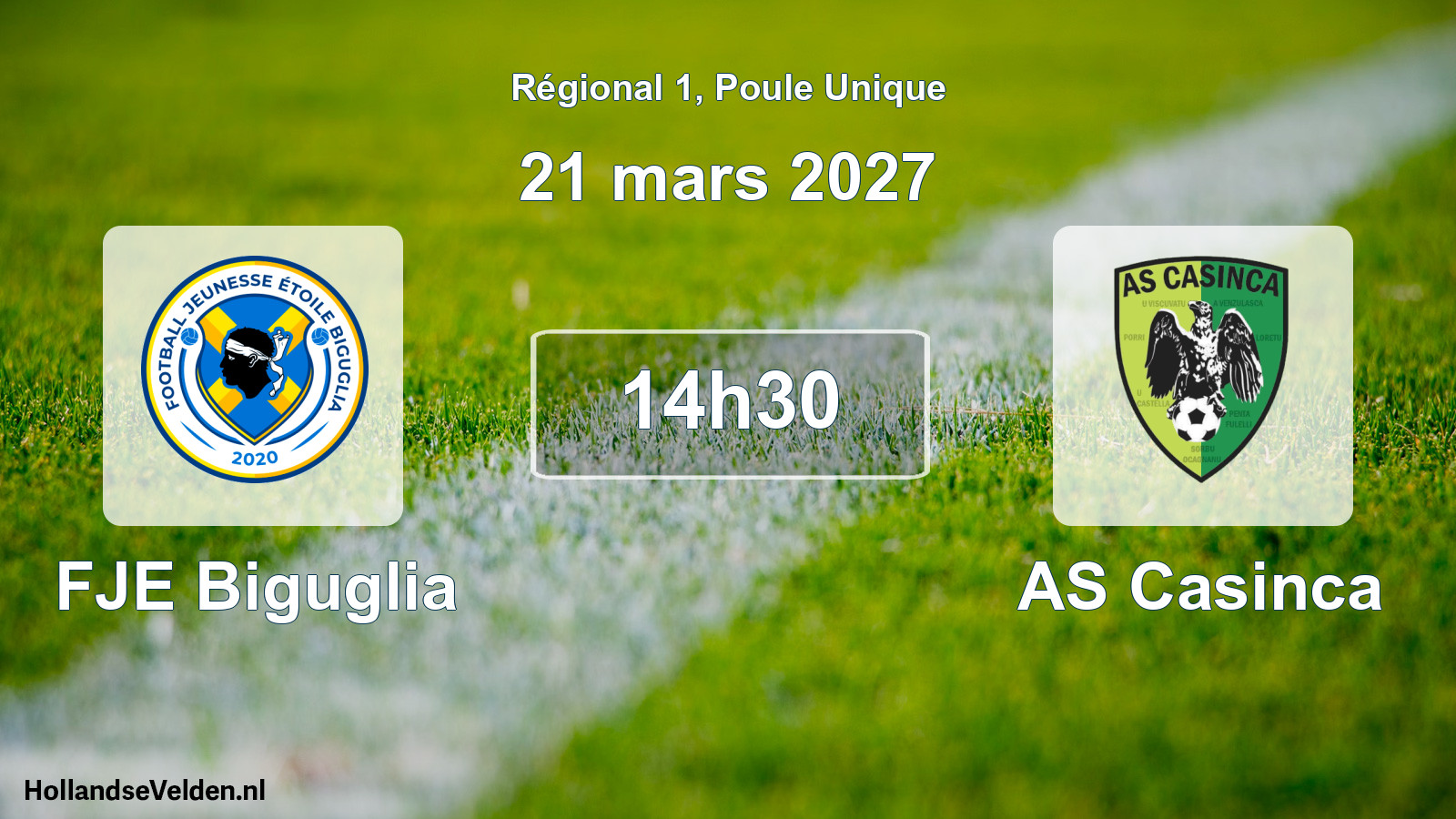 Scheduled Match: FJE Biguglia - AS Casinca (21 March 2027)
