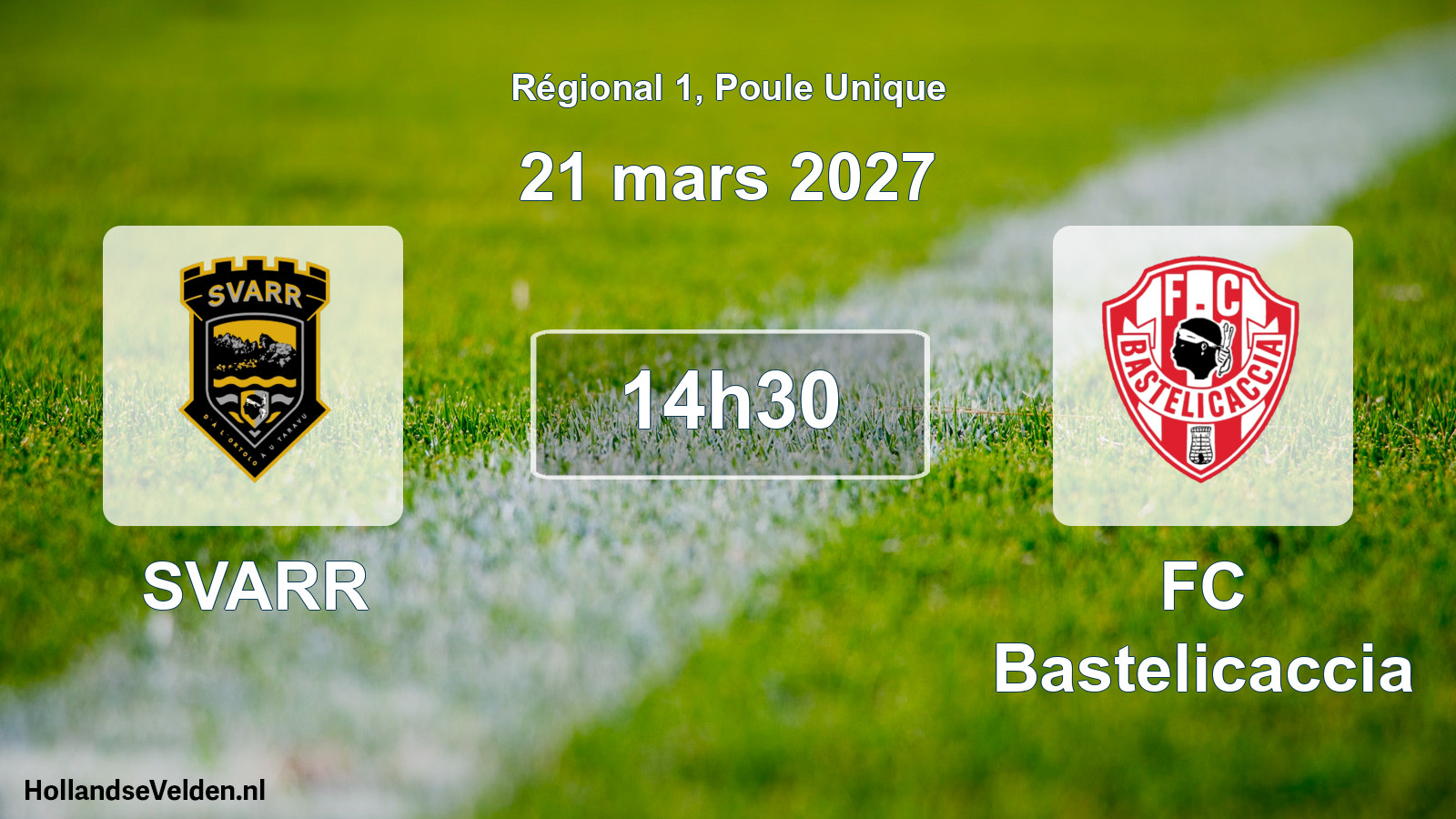 Scheduled Match: SVARR - FC Bastelicaccia (21 March 2027)