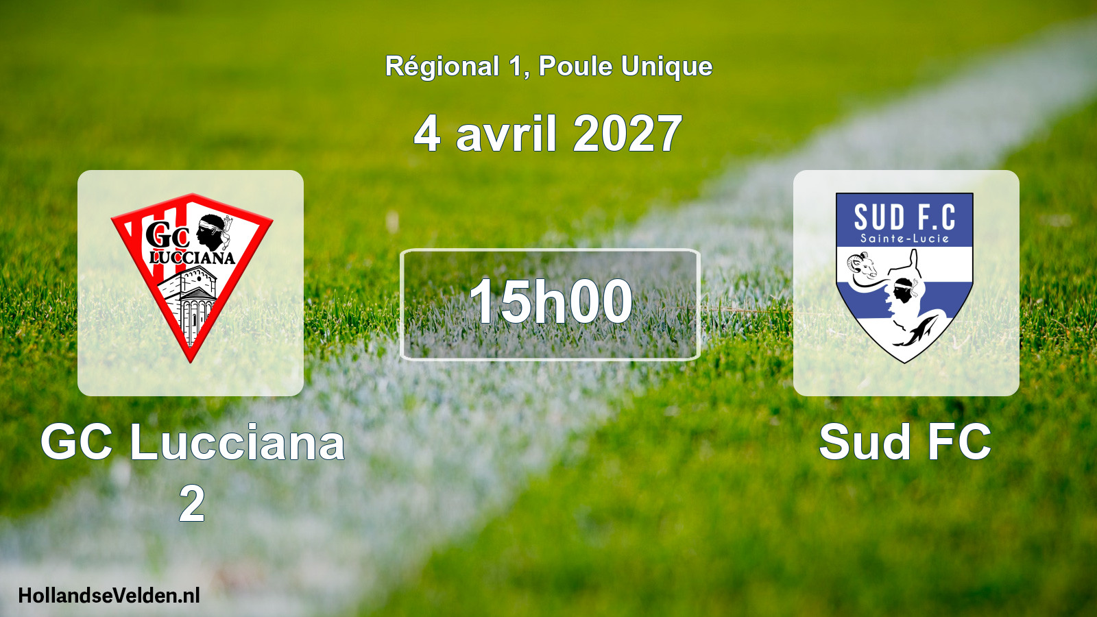 Scheduled Match: GC Lucciana 2 - Sud FC (4 April 2027)