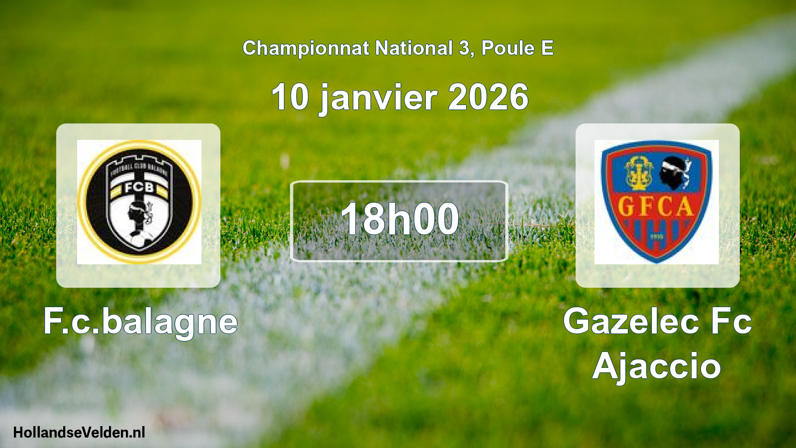 Scheduled Match: F.c.balagne - Gazelec Fc Ajaccio (10 January 2026)