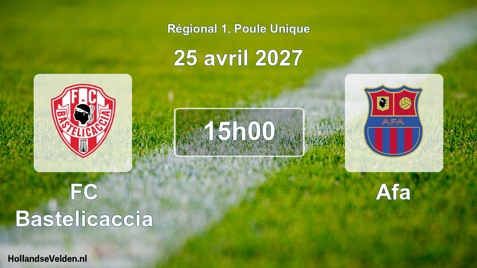 Scheduled Match: FC Bastelicaccia - Afa (25 April 2027)