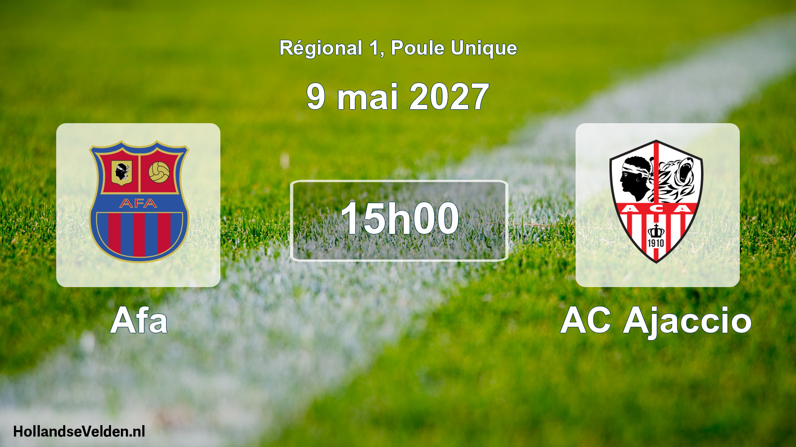Scheduled Match: Afa - AC Ajaccio (9 May 2027)