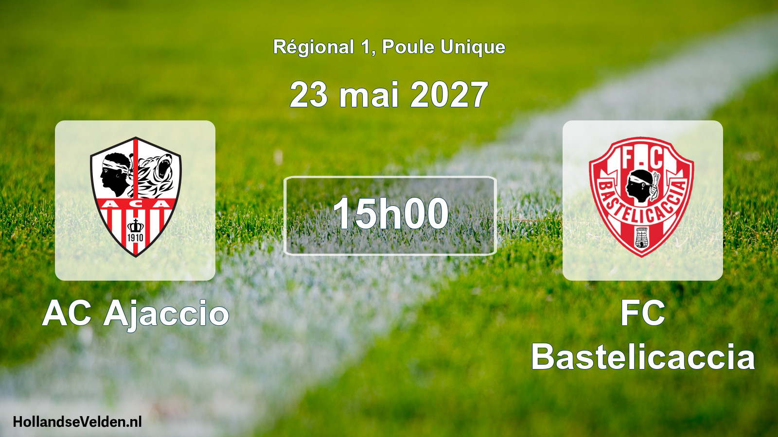 Geplande wedstrijd: AC Ajaccio - FC Bastelicaccia (23 mei 2027)