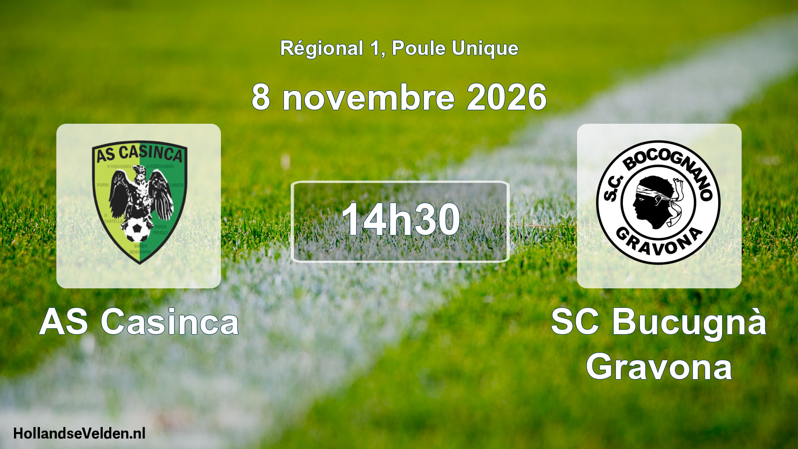 Scheduled Match: AS Casinca - SC Bucugnà Gravona (8 November 2026)