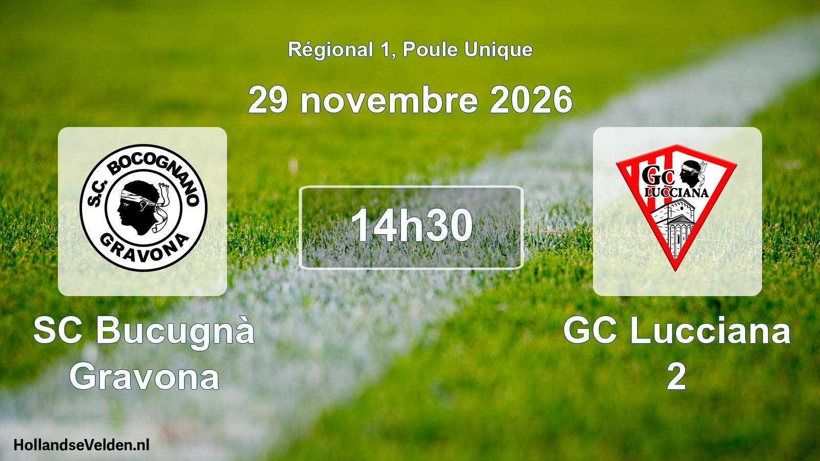 Scheduled Match: SC Bucugnà Gravona - GC Lucciana 2 (29 November 2026)