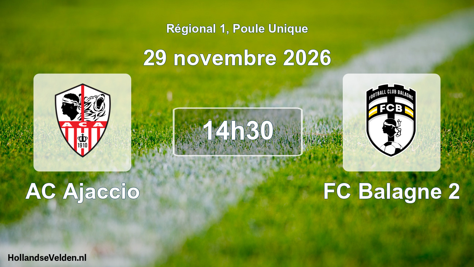 Scheduled Match: AC Ajaccio - FC Balagne 2 (29 November 2026)