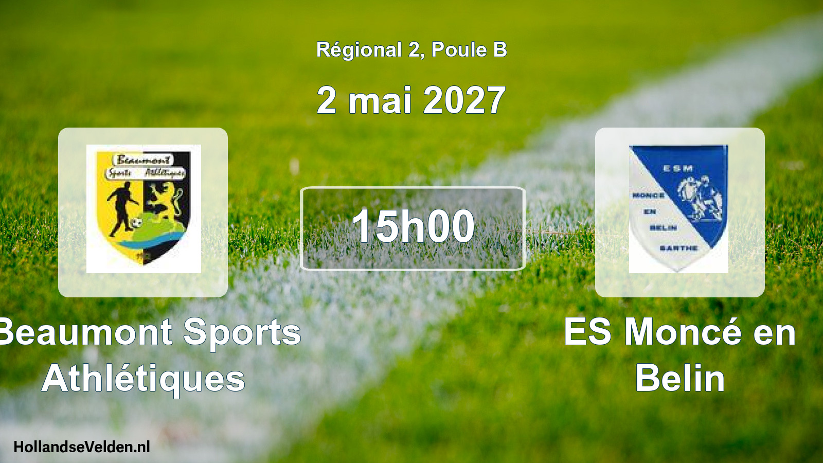 Scheduled Match: Beaumont Sports Athlétiques - ES Moncé en Belin (2 May 2027)